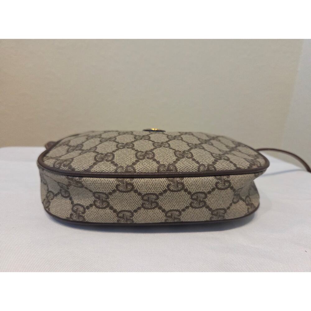 Gucci GG Supreme Small Crossbody Web Stripe Vintage Ophidia Bag Brown leather - Picture 5 of 14